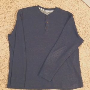 XL Navy Blue Soft Thermal Henley